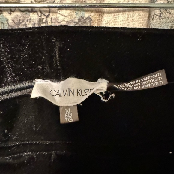 Calvin Klein Women's Stretch Velvet Legging- size XL EUC - Picture 10 of 11